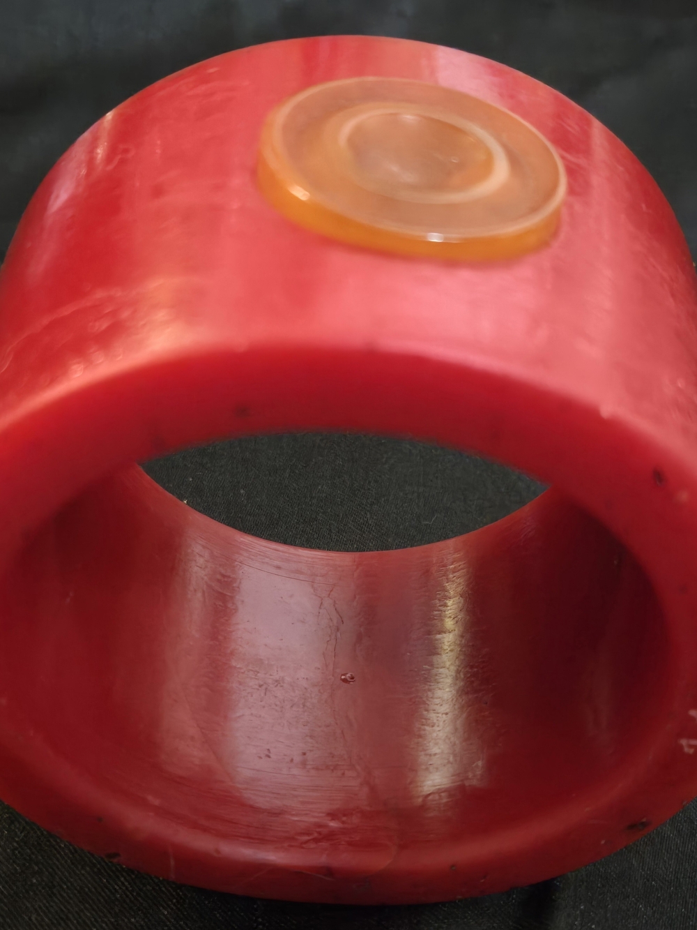 Antique EARLY BAKELITE Bangle! 🌟 Heavy, Massive, Rare & OOAK 🌟